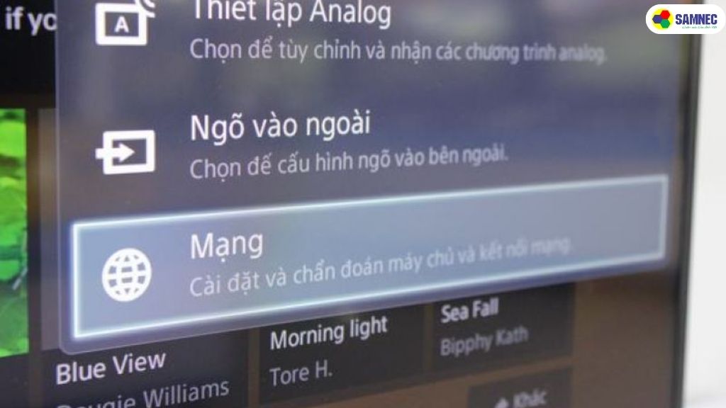 Kiểm tra kết nối mạng Tivi Sony 