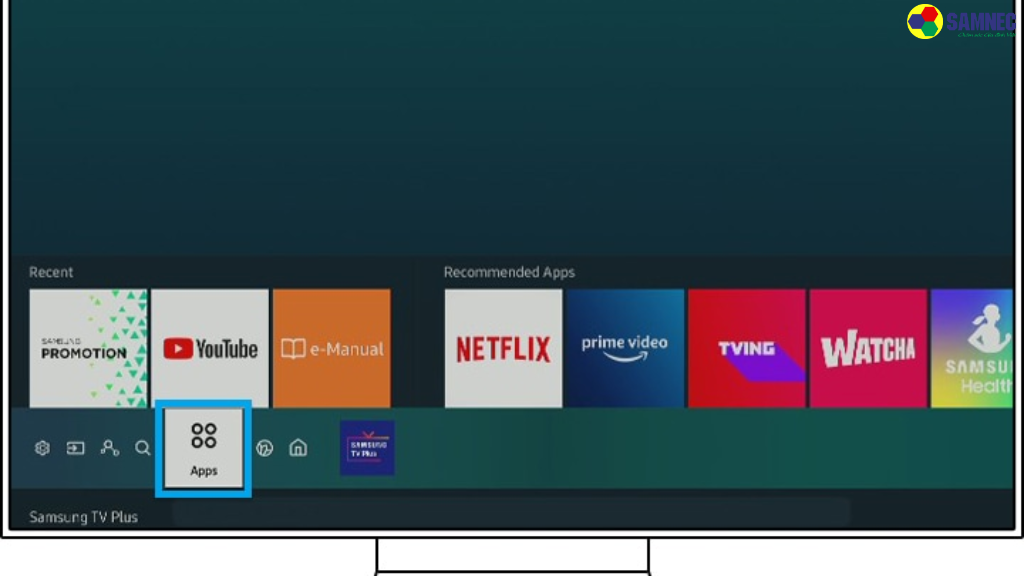 Bước 1: Nhấn nút Home, truy cập vào Ứng dụng.