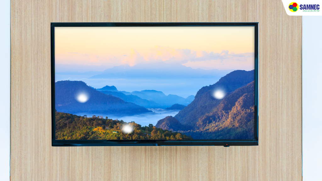 Dấu hiệu nhận biết màn hình tivi bị đốm sáng