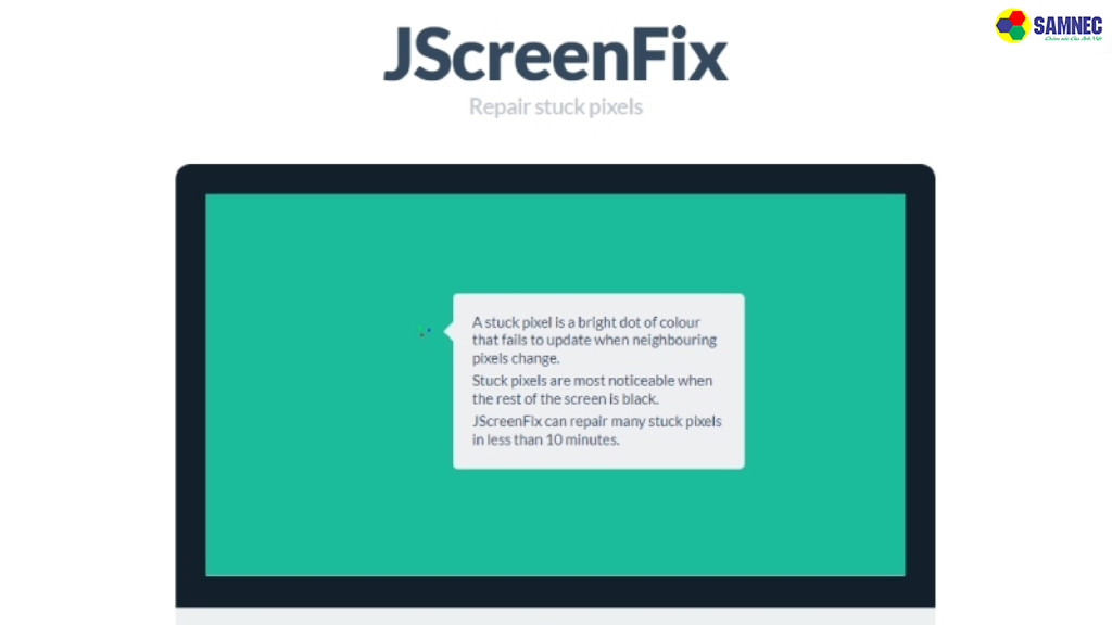 Cách sửa chữa màn hình tivi bị đốm sáng bằng JscreenFix