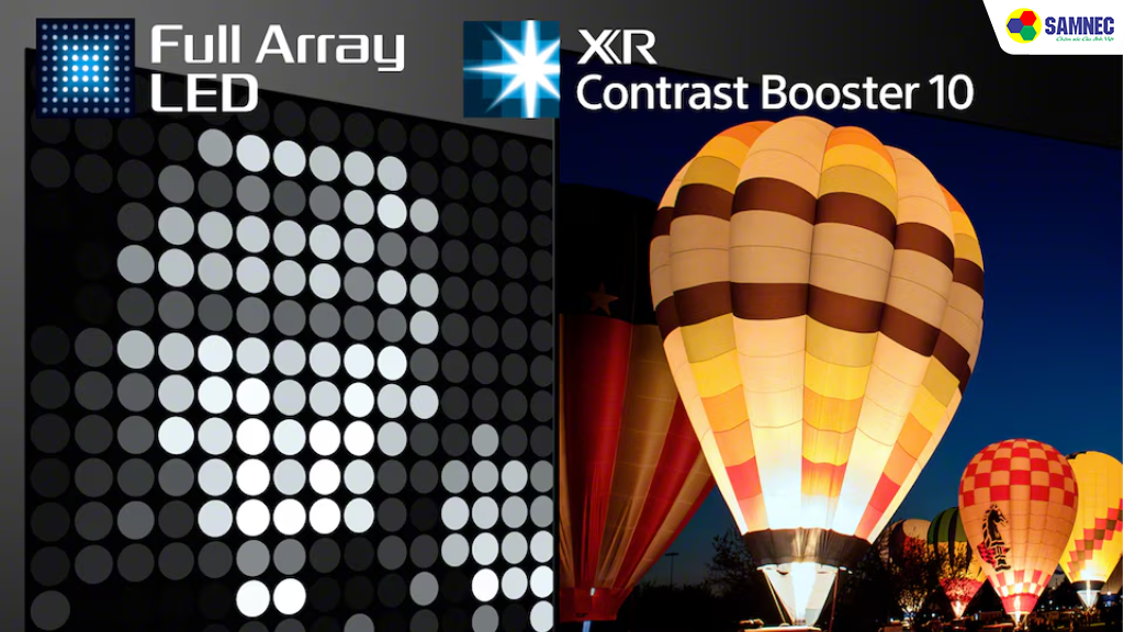 Công nghệ XR Contrast Booster và Full Array LED