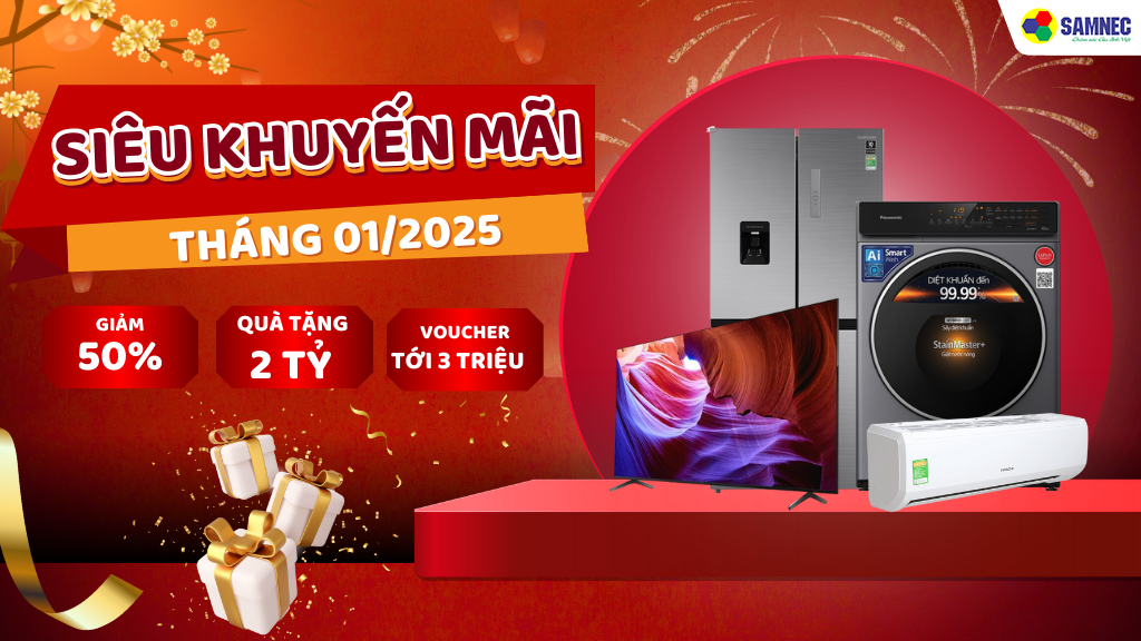 Tổng hợp khuyến mãi tháng 12/2024 tại Điện máy Samnec