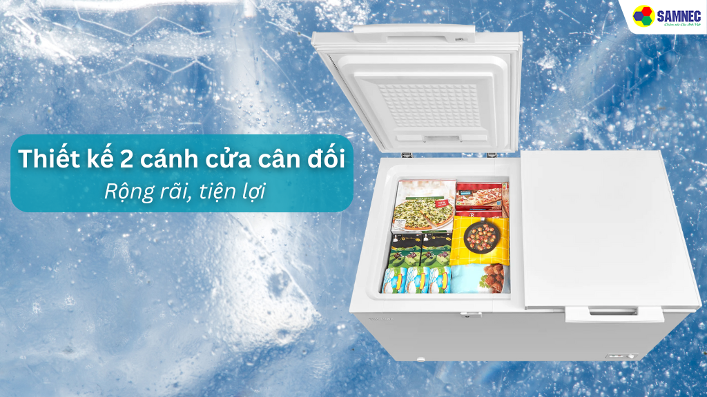 Thiết kế 2 cánh cửa cân đối