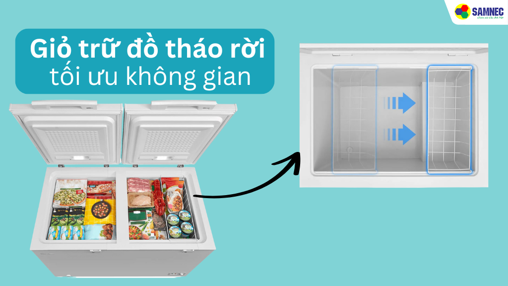 Tủ đông 362 lít Toshiba GR-RC470CM-PMV(01)- Tiện ích