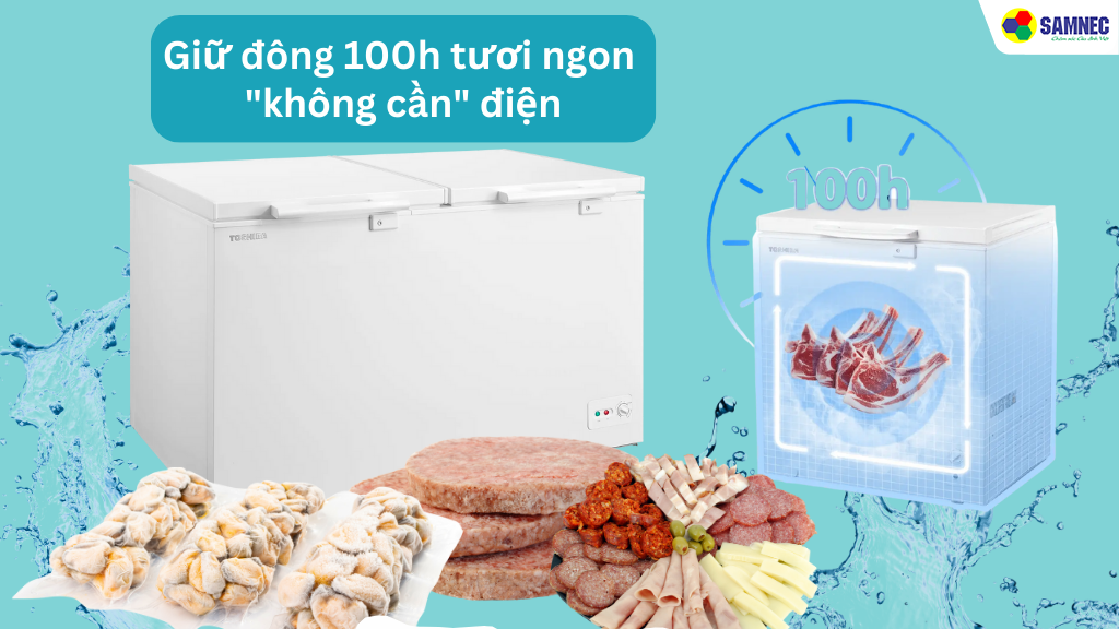 Giữ đông 100h, tươi ngon "không cần" điện