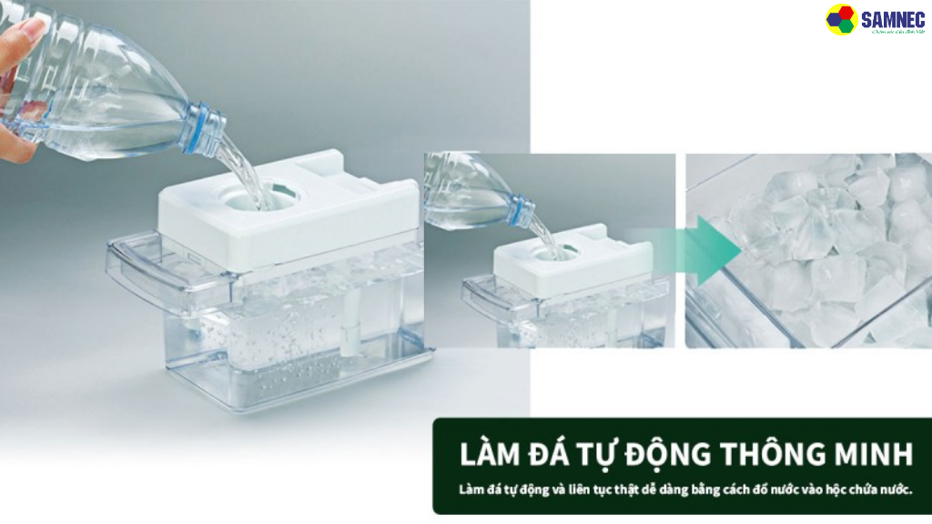 Cách sử dụng chức năng làm đá tự động trên tủ lạnh Hitachi