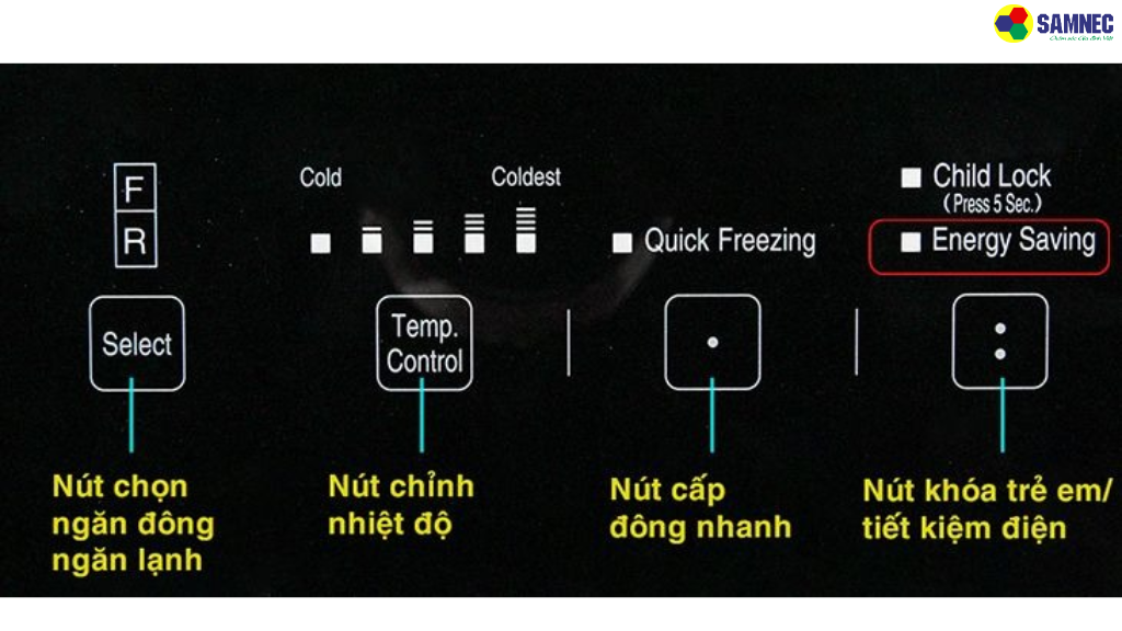 Tủ lạnh đang ở chế độ Energy Saving: