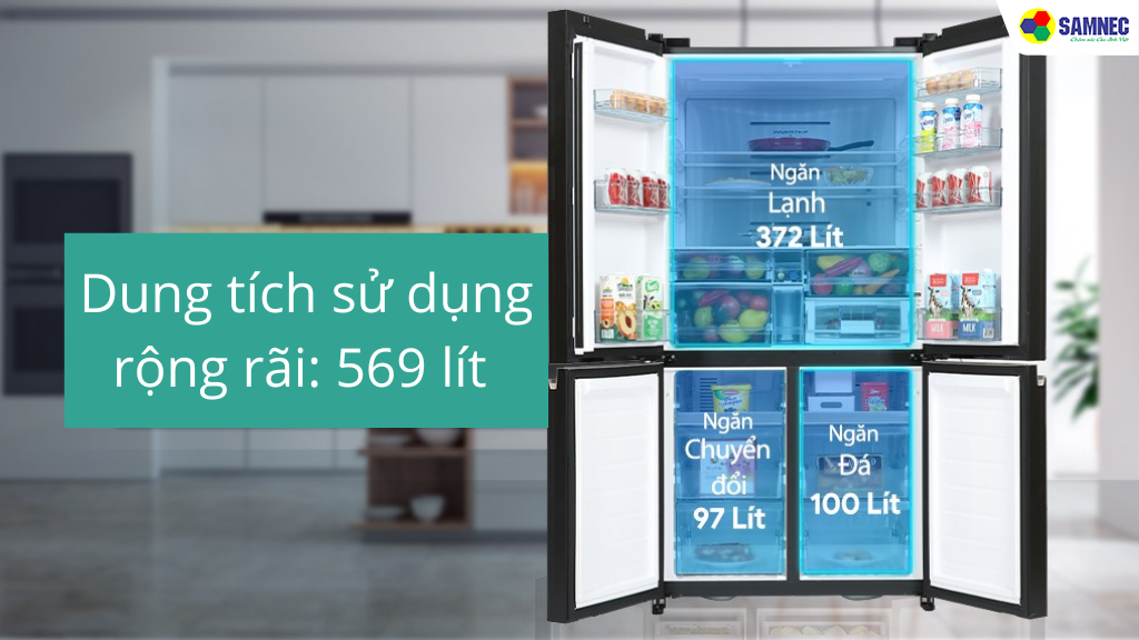 Lưu trữ linh hoạt với ngăn chuyển đổi đa năng 