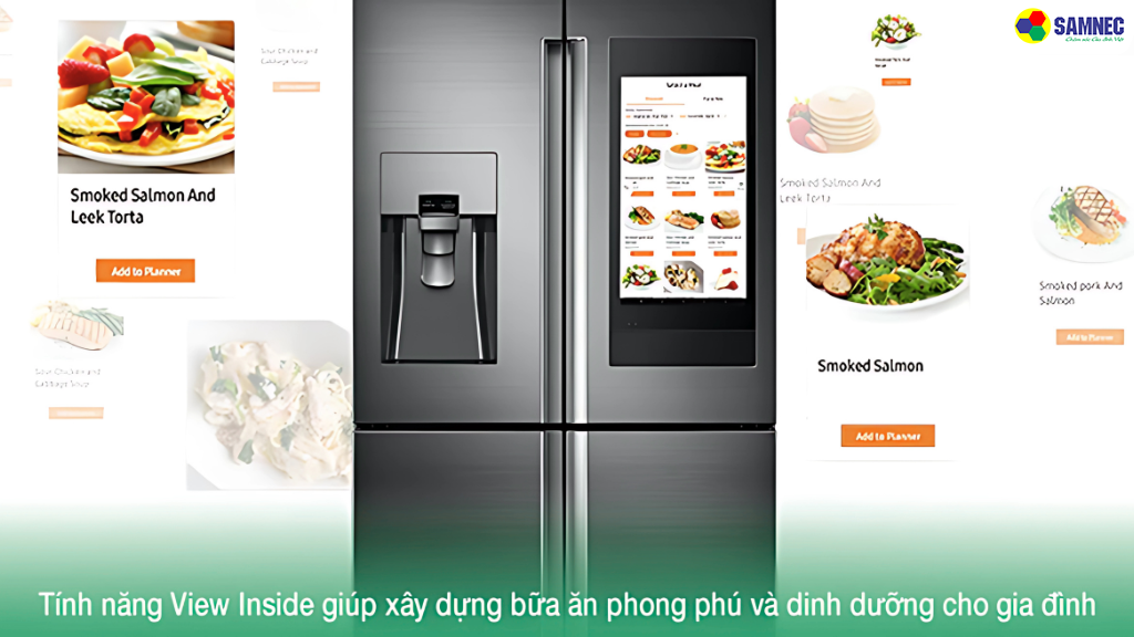 Gợi ý món ăn với chức năng Recipes thông minh