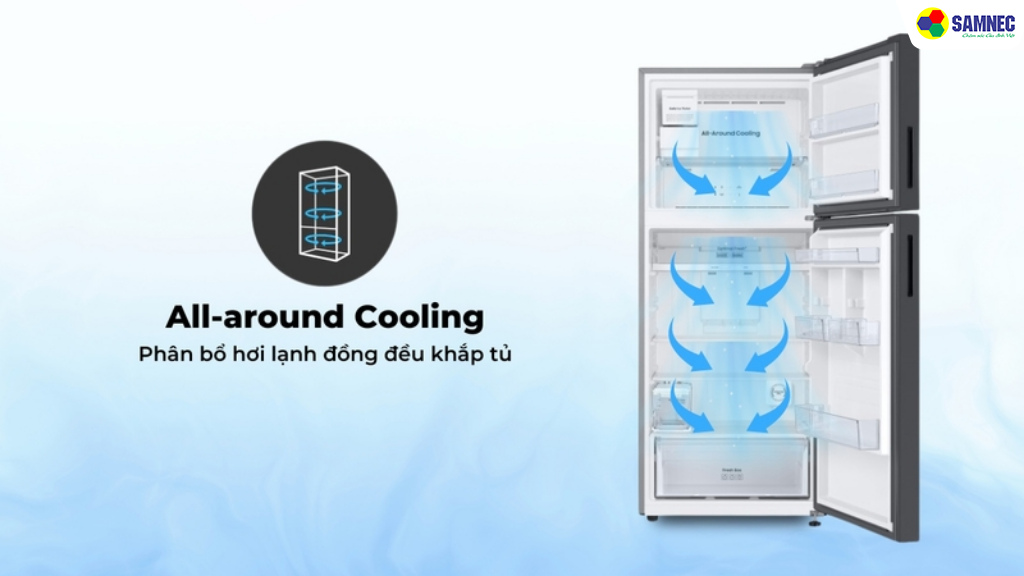 Công nghệ làm lạnh đồng đều All Round Cooling