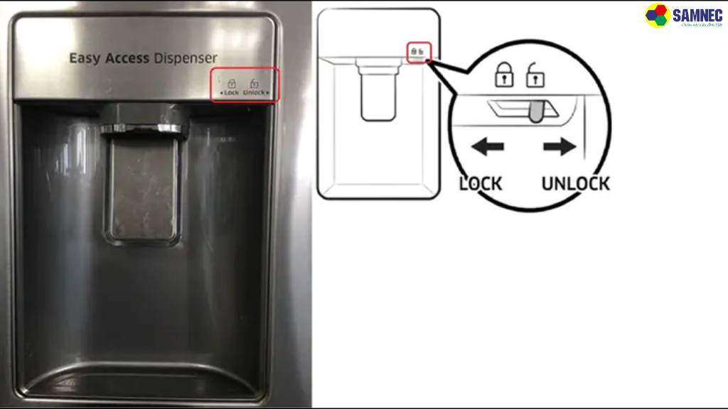 Hệ thống lấy nước bị khóa