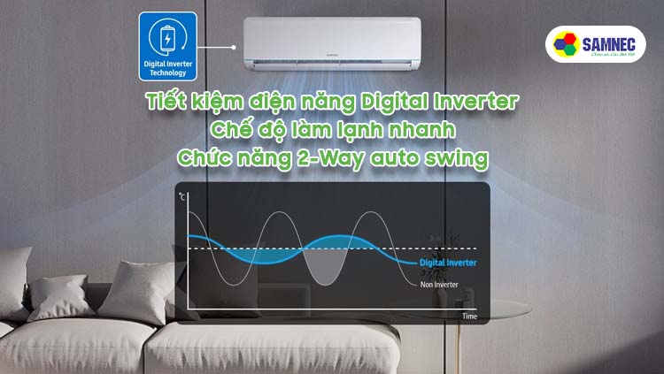 Chế độ đặc biệt trên điều hòa Samsung Inverter 9000 BTU AR09TYHQASINSV