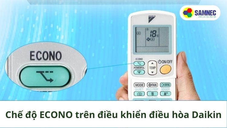 Chế độ tiết kiệm điện Econo trên điều khiển điều hòa Daikin