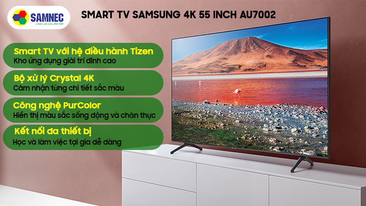 Smart TV Samsung 4K 55AU7002