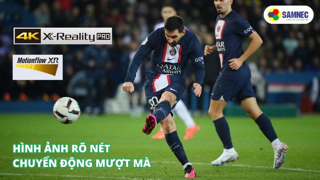 Công nghệ 4K X-Reality™ PRO và Motionflow™ XR trên tivi Sony X80L