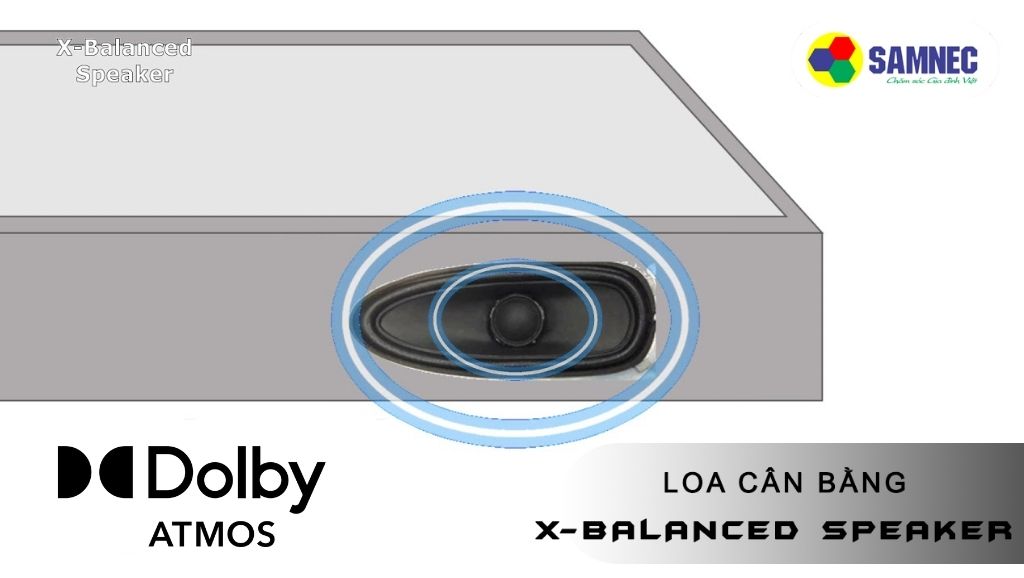 Loa X-Balanced cùng với âm thanh Dolby Atmos trên tivi Sony XR-65X80L