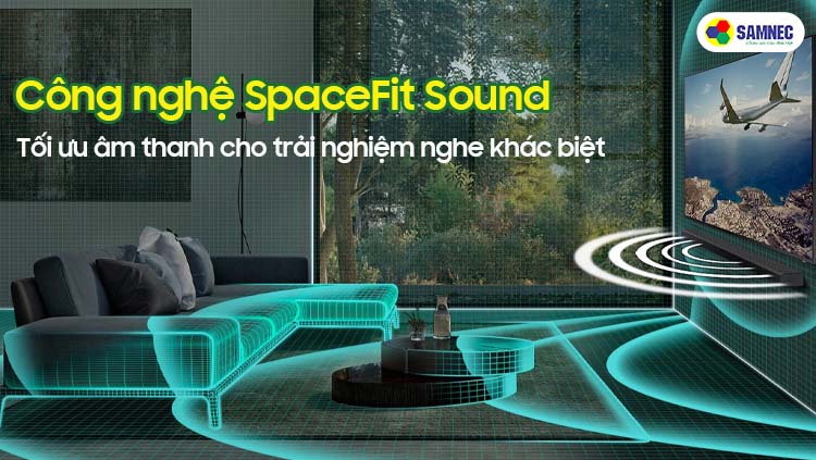 Công nghệ SpaceFit Sound trên tivi SAMSUNG Q70B