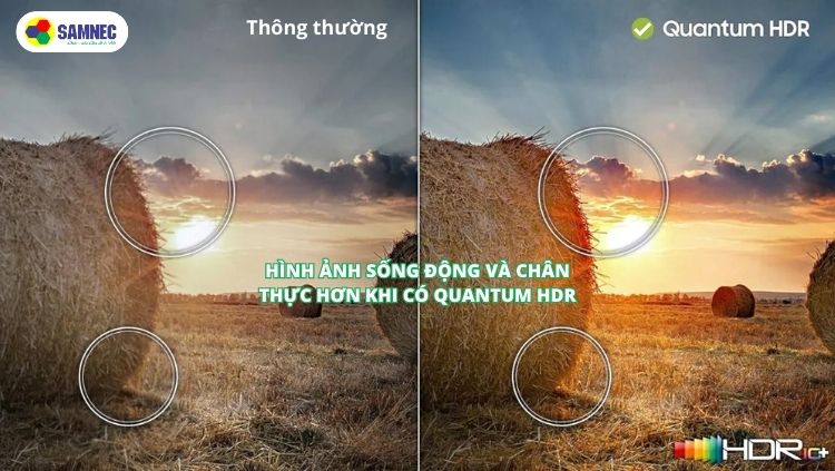 Công nghệ cải thiện tương phản Quantum HDR trên tivi Samsung