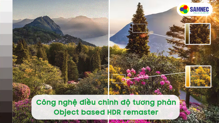 Công nghệ điều chỉnh độ tương phản Object based HDR remaster trên tivi Sony 4K