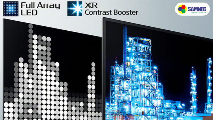 Tính năng cân bằng sáng XR Contrast Booster trên tivi Sony 4K