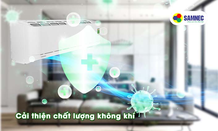 Chế độ hút ẩm trên máy điều hòa Toshiba giúp bảo vệ sức khỏe cho gia đình