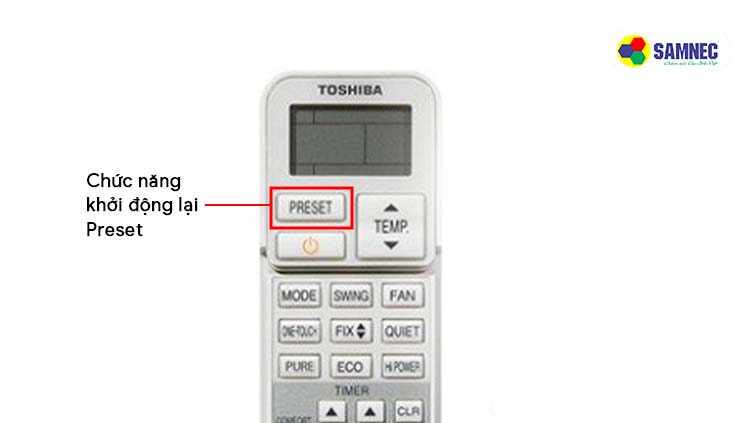 Chức năng khởi động lại trên máy lạnh Toshiba