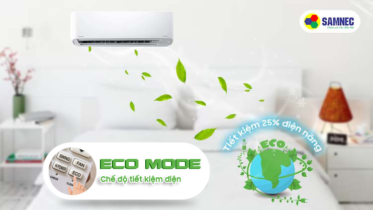 Chế độ tiết kiệm điện Eco trên điều hòa Toshiba