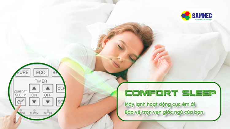 Chế độ ngủ Comfort Sleep trên điều hòa Toshiba