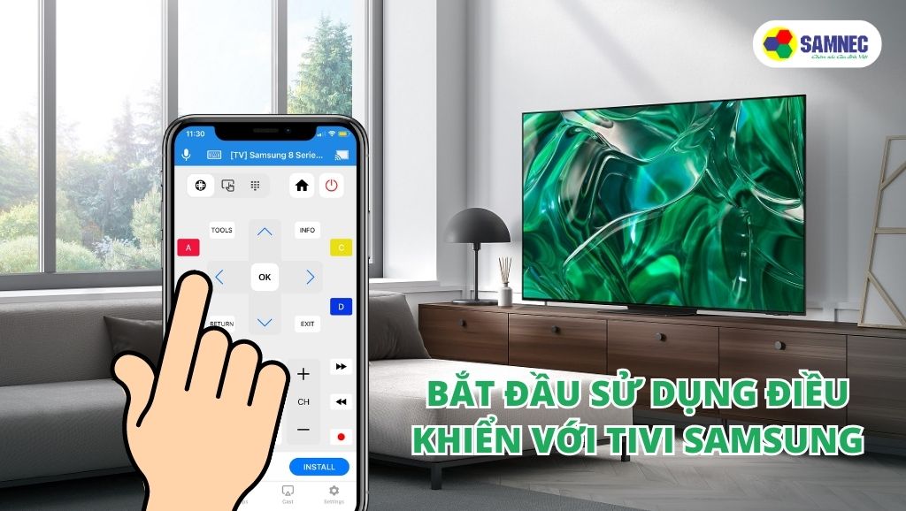 Sử dụng điều khiển với tivi Samsung