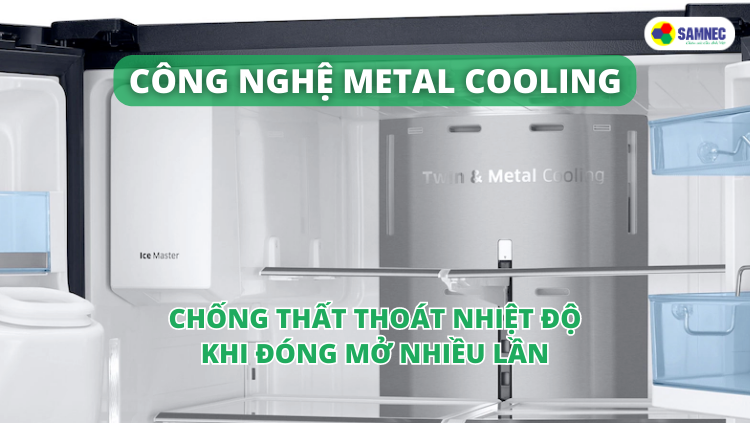 Tấm kim loại giữ lạnh trên tủ lạnh Samsung