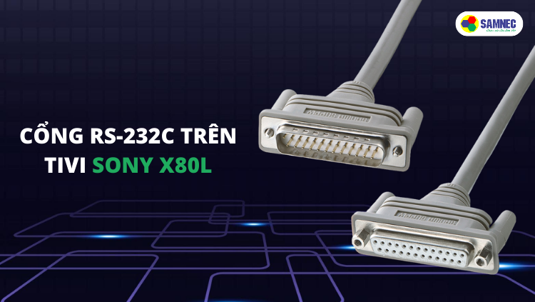 Cổng RS-232C trên tivi Sony X80L