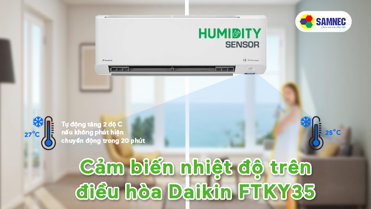 Mắt thần thông minh - công nghệ cảm biến nhiệt độ trên điều hòa Daikin FTKY35