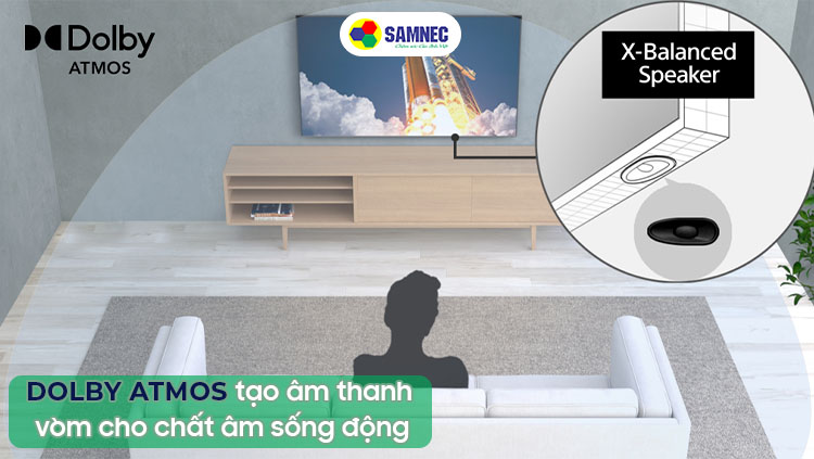 Công nghệ Dolby Atmos tạo âm thanh vòm sâu và sống động