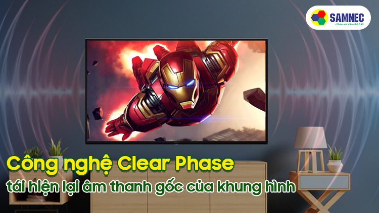 Công nghệ Clear Phase tái hiện lại âm thanh gốc của khung hình tivi Sony