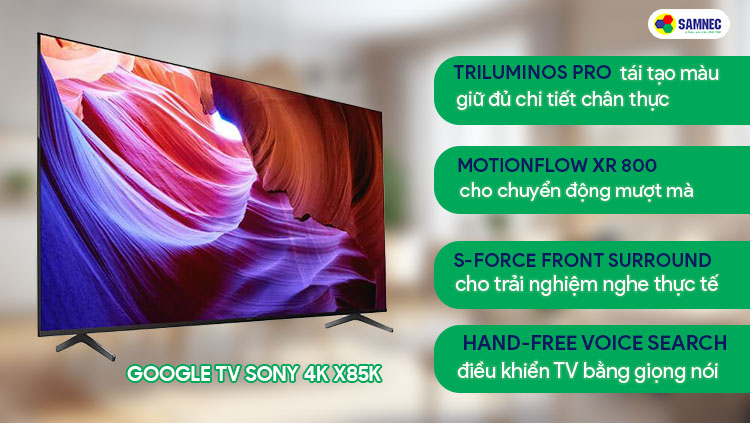 Google TV Sony 4K X85K