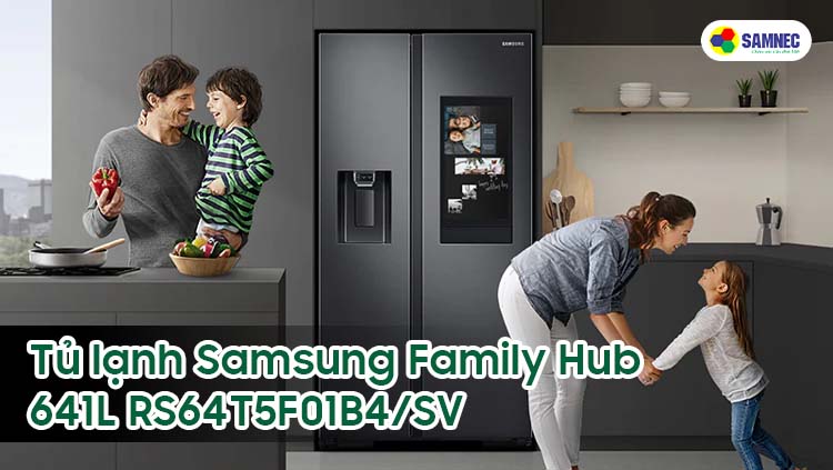 Tủ lạnh Samsung Family Hub 641L RS64T5F01B4/SV