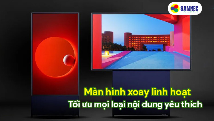 Màn hình xoay linh hoạt, tối ưu nội dung ưa thích