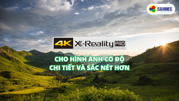 Công nghệ 4K X-Reality Pro trên tivi Sony KD-65X75K