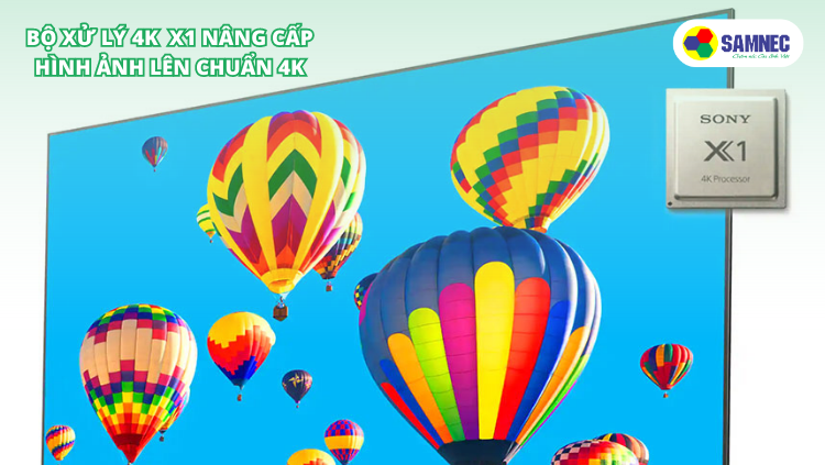 Bộ xử lý 4K X1 trên tivi Sony KD-65X75K