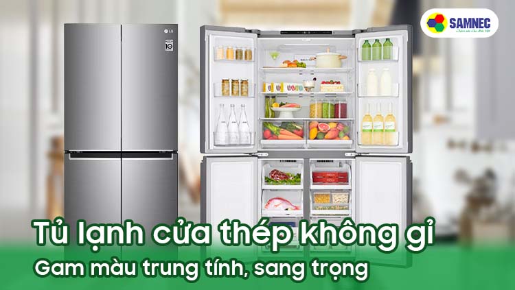Tủ lạnh cửa thép không gỉ