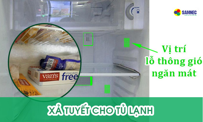Xả tuyết thủ công cho tủ lạnh