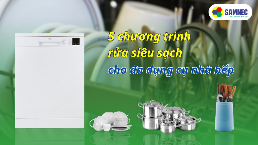 Chương trình rửa của máy rửa bát DVN05320W