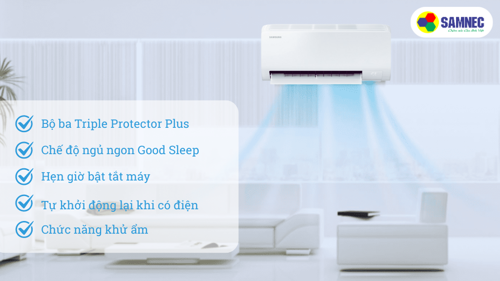Tiện ích điều hoà Samsung AR13DYHZAWKNSV