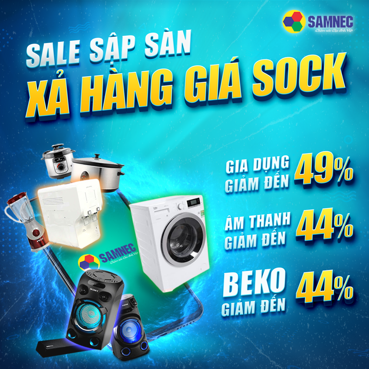 Chương trình khuyến mãi tháng 4 Samnec