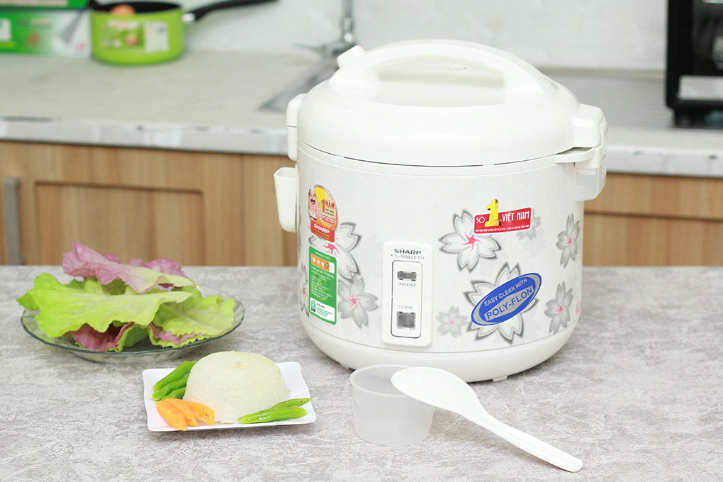 Nồi cơm điện Sharp 1.8 lít KS-N182ETV Nồi cơm điện Sharp 1.8 lít KS-N182ETV