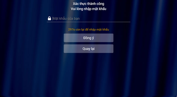 Bạn nhập mật khẩu của tài khoản