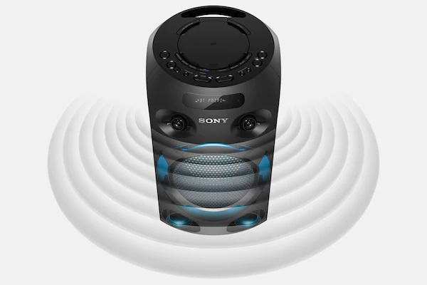 MHC-V02D với loa tweeter nghiêng