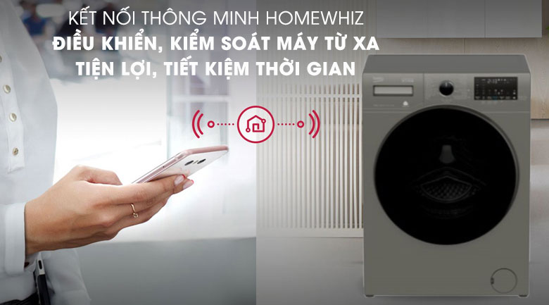 HomeWhiz-Máy giặt Beko Inverter 10 kg WCV10749XMST