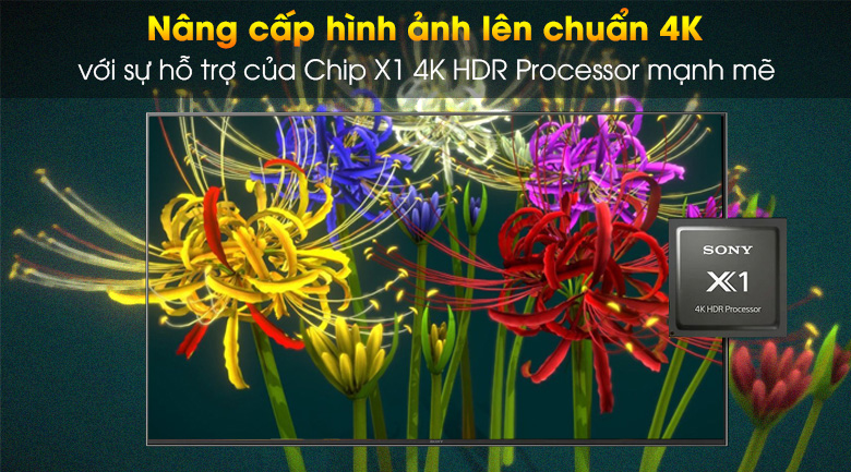 Nâng cấp hình ảnh lên 4K - Tivi LED Sony KD-65X9000H/S