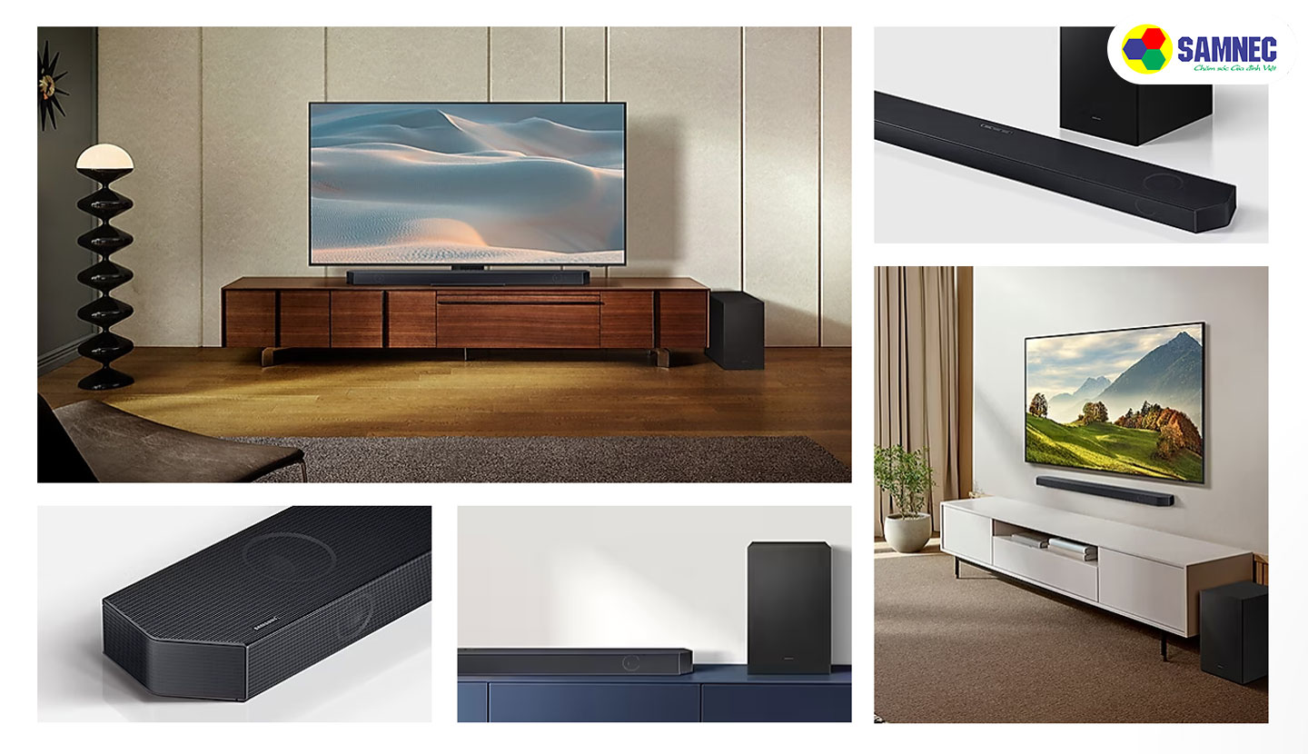 Tương thích âm thanh vòm không dây mở rộng không gian của Loa thanh Samsung Q-series HW-Q700C/XV